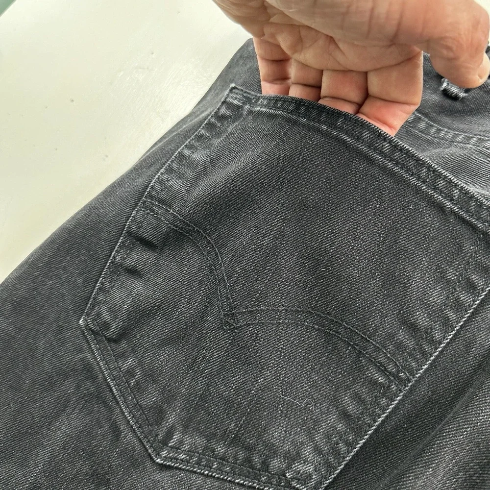 LEVI'S Men's 501 Original Fit Button Fly Jeans‎ Black Size 40x32 Cotton Straight